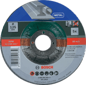 Bosch Grinding Disc Metal 125mm 5 units grinding disc