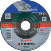 Bosch Schleifscheibe Metall 125 mm 5 Stück 125 mm Trennscheibe