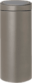 Brabantia Touch Bin 30 Liter Platinum Brabantia Touch Bin Mülleimer