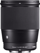 Sigma 16mm f/1.4 DC DN Contemporary E Mount Objektiv für Sony Kamera