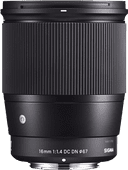 Sigma 16mm f/1.4 DC DN Contemporary E Mount Festbrennweiten für Sony Kamera