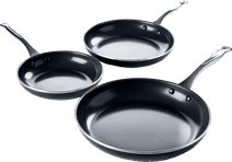 GreenPan Brussels Ceramic Frying Pan Set 20cm + 24cm + 28cm Frying pan with a ceramic non-stick coating