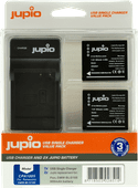 Jupio Kit: 2x Battery DMW-BLG10E + USB Single Charger Akku für Kompaktkameras