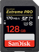 SanDisk SDXC Extreme, 128 GB, 170 MB/s SD-Karte