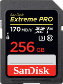 SanDisk SDXC Extreme Pro, 256 GB, 170 MB/s SD-Karte