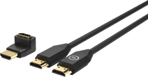 BlueBuilt HDMI-2.0b-Kabel Nylon 1 Meter + 90-Grad-Adapter HDMI-Kabel