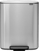 Brabantia Bo Pedal Bin 60L Stainless Steel Fingerprint-Proof Stainless steel trash can