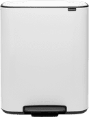 Brabantia Bo Pedal Bin 2 x 30 Liter White Brabantia Bo Mülleimer