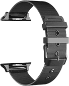 Just in Case Apple Watch 38/40 mm Milanaise-Armband Schwarz Metallarmband für Apple Watch