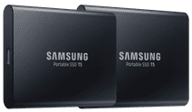 Samsung Portable SSD T5, 1 TB Duo-Pack Schwarz Samsung externe SSD
