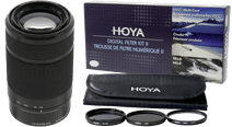 Sony E 55-210 mm f/4.5-6.3 OSS Schwarz + Hoya Digital Filter Kit 49 mm Sony Objektiv