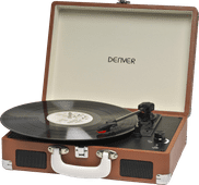 Denver VPL-120 Brown Record player with headphone connector