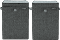 Brabantia Wäschebox Pepper Black Doppelpack Wäschekorb