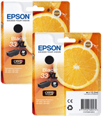 Epson 33XL Patrone Schwarz Doppelpack Patrone für Epson Expression Premium Drucker