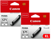 Canon CLI-571XL Patronen Grau Doppelpack Patrone für Canon PIXMA TS Drucker