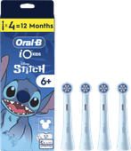 Oral-B iO Sanfte Reinigung Stitch (4 Stück) Aufsteckbürste gegen Zahnfleischentzündungen