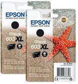 Epson 603XL Patronen Schwarz Doppelpack Druckerpartone für Epson Expression Home Drucker