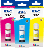 Epson 102 Tintenflaschen 3 Farben Multipack Epson 102 Tintenflasche