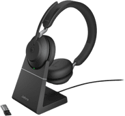 Jabra Evolve2 65 Link380a MS Stereo Stand Black Kabelloses Office-Headset