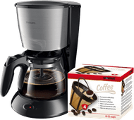 Philips Daily HD7462/20 Silber + Scanpart Dauerfilter Philips Filterkaffeemachine