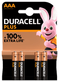 Duracell Alkaline Plus AAA batteries 4 units Sensor accessories