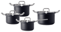 BK-Q-Linair Master Glass Black Cookware Set 4-piece Black cookware sets