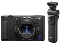 Sony ZV-1 Vlogging + GP-VPT2BT Griff Kamera mit WLAN