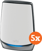 NETGEAR Orbi RBK853 5-pack WiFi solution for working from home in a freestanding house