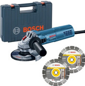 Bosch Professional GWS 880 + 2 Diamantscheiben Bosch Winkelschleifer