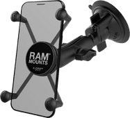 RAM Mounts Universal-Telefonhalter Auto Saugnapf Windschutzscheibe/Armaturenbrett Groß Universal-Handyhalterung