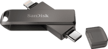SanDisk iXpand Flash Drive Luxe 128 GB Type-C + Lightning Connector USB-Sticks für Smartphones