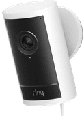 Ring Outdoor Camera Pro Stecker Weiß Ring Kamera für einen kleinen Garten
