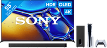 Sony Bravia 8 II 55 Zoll QD-OLED (2025) + Sony Bravia Theatre Bar 7 Schwarz + PlayStation 5 Slim Sony 50 Zoll Fernseher