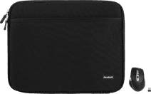 BlueBuilt Laptop Sleeve width 40 cm 17 inch Black + Maximus Mouse Mouse and laptop sleeve bundle