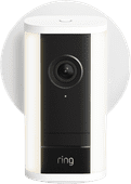 Ring Spotlight Camera Pro 2nd Generation Wired White Ring camera for a small garden