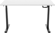 Euroseats Hand Crank Sit-Stand Desk 140x80 Black/White Sit stand desk