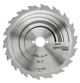 Bosch Speedline Saw Blade for Wood 190x30x2.6mm 12T Circular saw blades