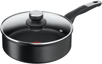 Tefal Unlimited Schmorpfanne mit Deckel 24 cm Tefal Pfanne mit Standard-Antihaftbeschichtung