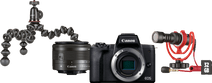 Vlogger-Set Canon EOS M50 Mark II Schwarz Systemkamera