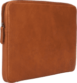 BlueBuilt 14-inch Laptop Cover Width 32 - 33cm Leather Cognac laptop sleeve