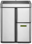 EKO Mirage Plus Sensor 30 + 2 x 15 Liter Matt Edelstahl EKO Mülleimer