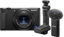 Sony ZV-1 Vlog + GP-VPT2BT Griff + ECM-W2BT Mikrofon Kompaktkamera