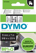 DYMO Authentic D1 Labels Black-White (9mm x 7m) Dymo label