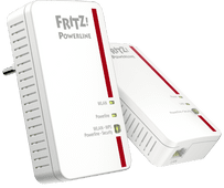 FRITZ! Powerline 1240E WLAN Set WiFi in the attic of a family home