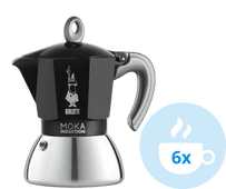 Bialetti New Moka Induction Black 6 Cups Percolator