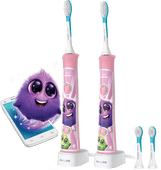 Philips Sonicare for Kids Connected HX6352/42 - Doppelpack Smart elektrische Zahnbürste mit App