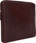 BlueBuilt 15 - 16 inches Laptop Sleeve Width 36 - 37cm Leather Brown Leather laptop sleeve