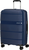 American Tourister Linex Spinner 66cm Deep Navy Hard-shell suitcase