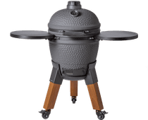Moddern Charcoal Gray Special Wood-look kettle barbecue