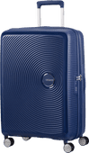 American Tourister Soundbox Expandable Spinner 67cm Midnight Navy Trolley suitcase